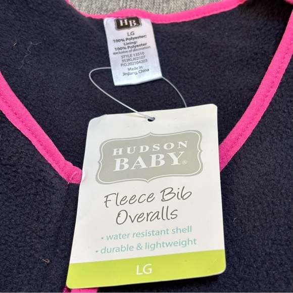 Hudson unisex Snow Bib Overalls, Large - Picture 5 of 8